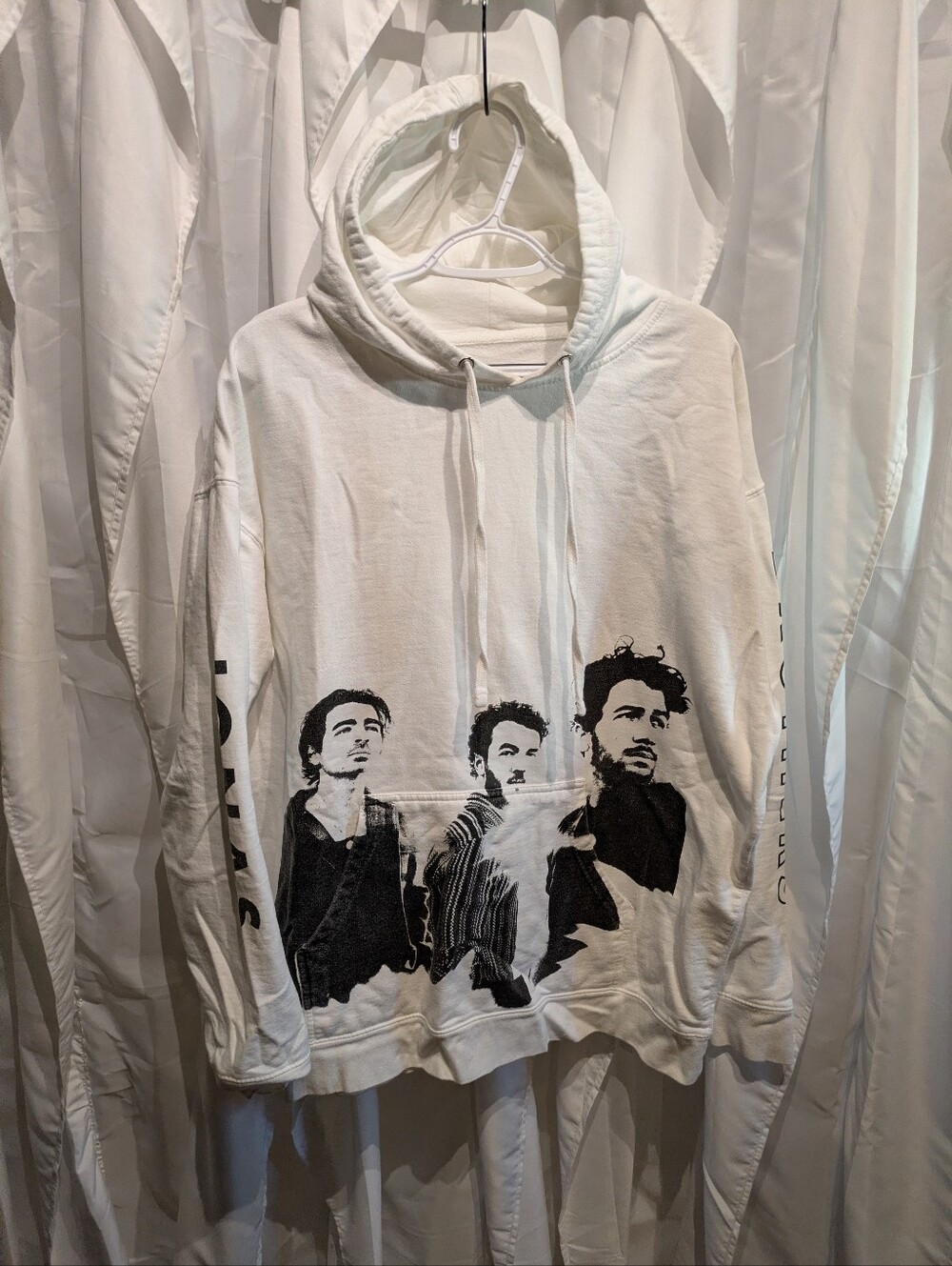14 Official Jonas Brothers The Tour 2023 Hoodie White 2XL Five Albums One Night